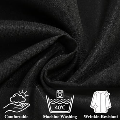 Populus 6-Pack Unisex Adult Matte Choir Robes for Church, Graduation Gowns - color: Black, size: Size 48
