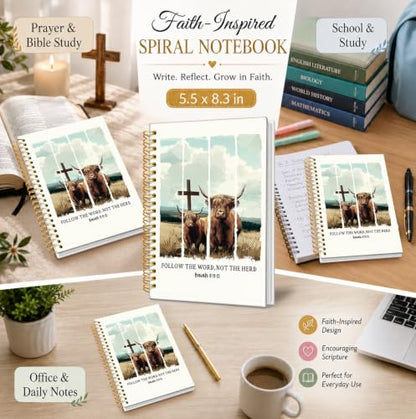 Bible Journal for Women, Christian Gifts for Women - color: Christian Notebook-white