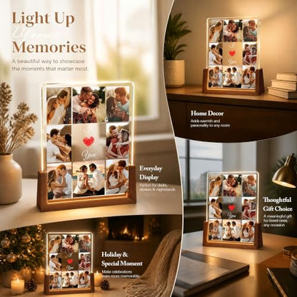 Custom Picture Frames Anniversary Couple Gifts for Girlfriend Women Men - color: S1