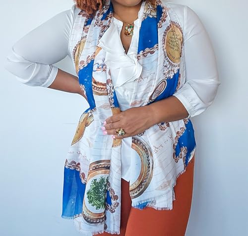 Faithfulness Prayer Scarf - Large, Lightweight Prayerfully Created Bible Verse Shawl, 35x70", Trusting God's Promises - style: Scarf Only