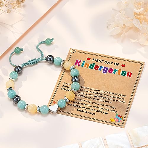UPROMI To My Daughter/Granddaughter/Niece Bracelet Gifts for Girls - style: First Day of Kindergarten