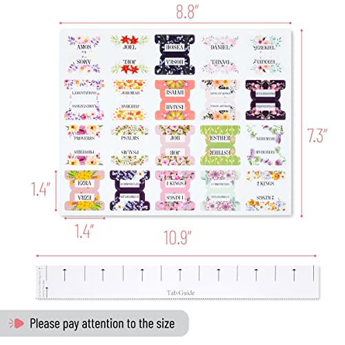 Mr. Pen- Bible Tabs, 120 pcs, Floral Design - color: Floral