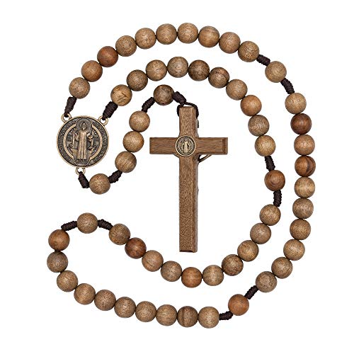 Intercession Wall Display Solid Wood Rosary (St Benedict)