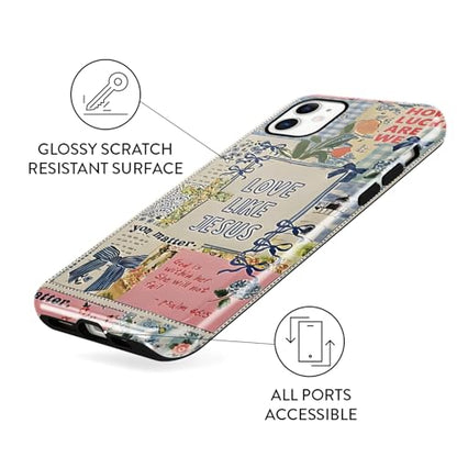 Cute Christian Bow Phone Case for iPhone 11 6.1'' - color: Bow bible verses collage, size: iPhone 11