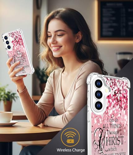 for Samsung Galaxy S26+ Plus Case - Pink Bible Verses - color: Pink Bible Verses, size: Galaxy S26+ Plus