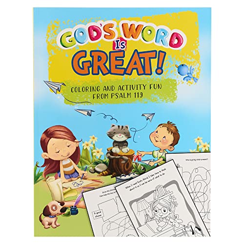 God's Word is Great! Coloring Book and Activity Fun Book From Psalm 119