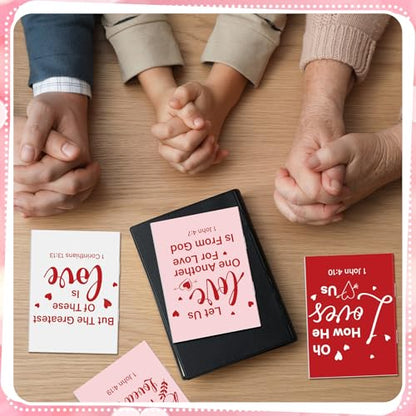 Gilprop 50 Pcs Christian Valentines Notebooks Jesus Bible Notepads Gifts Bulk Religious Scripture Prayer Inspirational Journals Gifts for Church Catholic Members Sunday School Friends(Valentine's Day) - style: Valentine's Day
