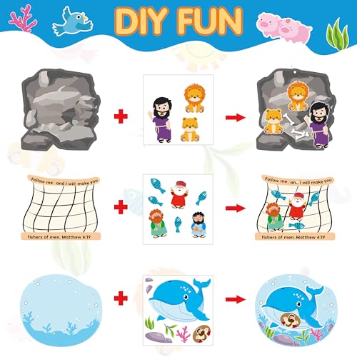 BWkoss Religious Sunday School Crafts for VBS Activities Carnivals Gifts