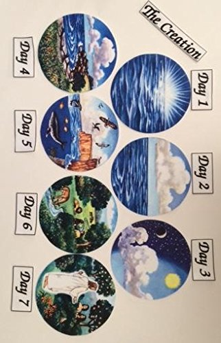 4.5" Creation Circles Felt Figures for Flannel Board Bible Stories-precut