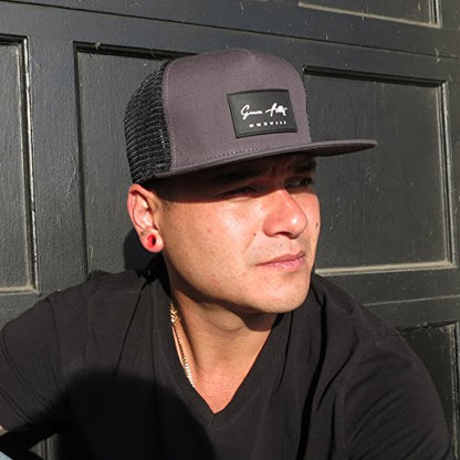 Grace Folly Trucker Hat for Men & Women. Snapback Mesh Caps - color: Charcoal Gray