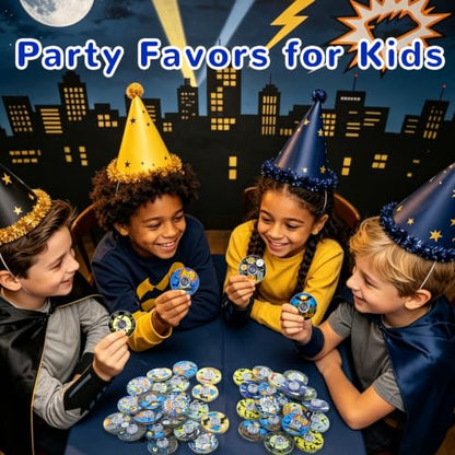 52 Pack Bat Party Favors Fidget Spinner for Kids Birthday, Hero Theme Fidget Spinner Bulk for Classroom Rewards, Goodie Bag Stuffers, Black Stylish Mascot Party Supplies - color: Tl-sa-3-black