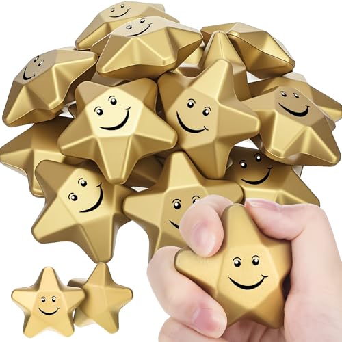 DEEKIN 72 Pcs Star Foam Relief Toys for Teens, Adults, Positive Style - style: Positive Style