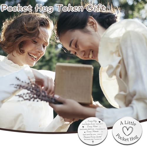 Pocket Hug Christian Religious Gifts for Women Men Christian Keychain