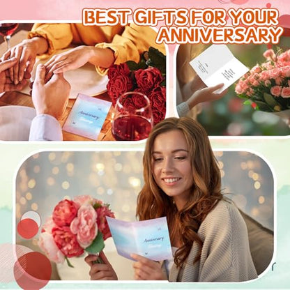 Motiskyy 48 Sets Religious Anniversary Cards Bulk for Wedding Couple Christian Happy Anniversary Cards with Envelopes and Stickers Bible Verse Scripture for Wife Celebrating Moment(Watercolor) - style: Watercolor