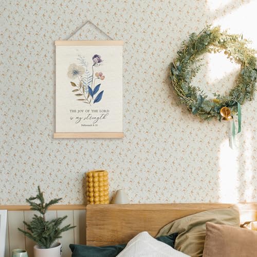 Supwhd Christian Wall Decor, the Joy of the Lord is My Strength Bible Verses Wall Decor, Scripture Wall Art for Bedroom Living Room Office 16x24 - color: Nehemiah 8:10, size: 24"L x 16"W