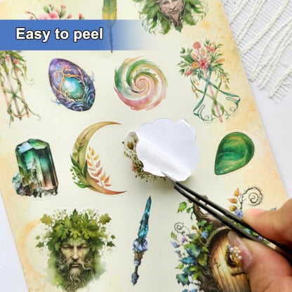 Fantasy Magic Sticker Book for Journaling Scrapbooking 400+ Stickers - color: Magical_fantasy