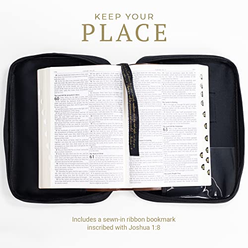Divinity Boutique, Canvas Bible Case - Black Bible Cover for Men and Women - for Compact, X-Large and XX-Large Books - size: Extra-Large