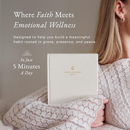 5-Minute Devotional Journal for Women: Daily Christian Scripture Reflections, Guided Prompts & Prayer | Build Faith in Just 5 Minutes a Day | 218 Pages, 110gsm Paper (Cream) - color: Cream