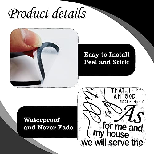 Bible Verse Wall Decals Inspirational Wall Decals Quotes Christian Scripture Religious Wall Stickers Peel and Stick Motivational Decal Postive Saying Wall Stickers for Women Family Home Bedroom Decor