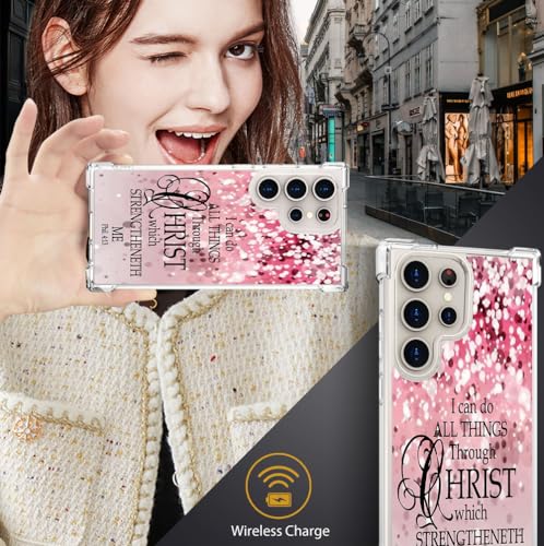 for Samsung Galaxy S24 Ultra Case - Pink Bible Verses - color: Pink Bible Verses, size: Galaxy S24 Ultra