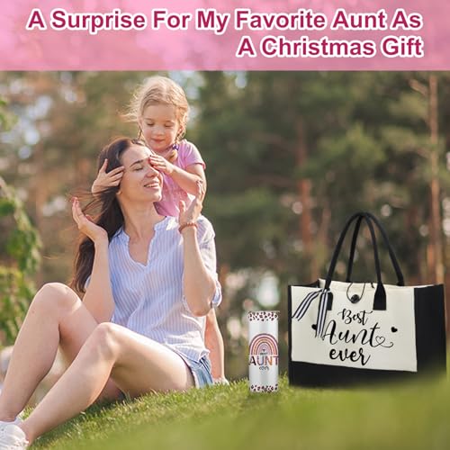 Silkfly 3 Pcs Best Aunt Ever Gifts Set for Thanksgiving Christmas Day - style: Best Aunt Ever