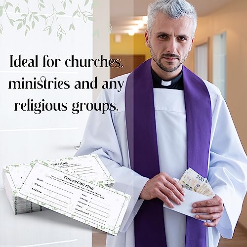 Woanger 1500 Count Church Tithes and Offering Envelopes Bulk Donation Bill Size Blank Envelopes for Religious Occasions Church Supplies Checks Offering