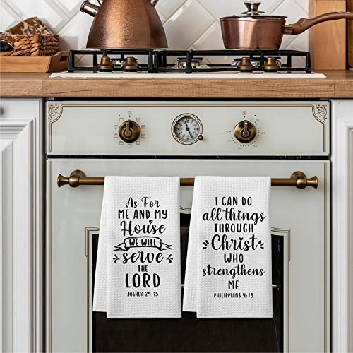 Christian Gifts for Women Men, 2Pcs Religious Kitchen Towels for Christians - color: Christian