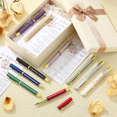 Sayglossy 10 Sets Sisters in Christ Christian Gifts Bulk for Women Pens