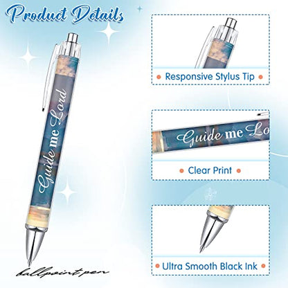 Tinlade 10 Pcs Christian Bible Verse Ballpoint Ink Pens,Landscape - style: Landscape