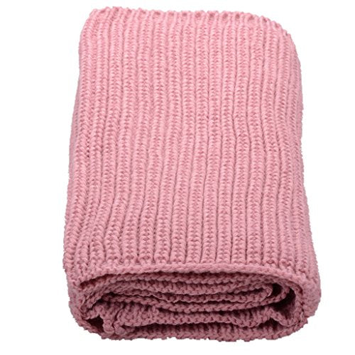 NEOSAN Womens Thick Ribbed Knit Winter Infinity Circle Loop Scarf - color: Pink