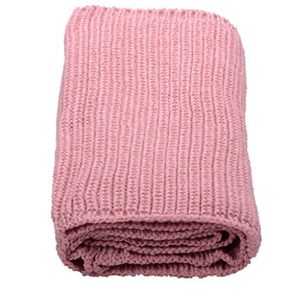 NEOSAN Womens Thick Ribbed Knit Winter Infinity Circle Loop Scarf - color: Pink