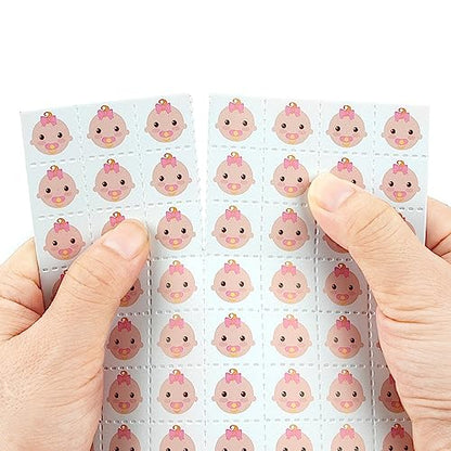 Baby Shower Bingo Cards - 24 Guests Pink Newborn Baby Bingo for Shower Party Supplies - color: Baby Girls