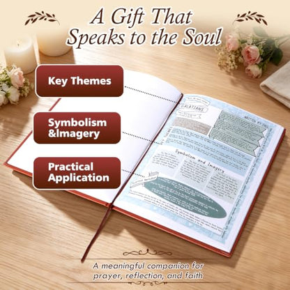 66 Pages Bible Study Guides for Women Year-Long Devotional Journal with Daily Scripture Reflections Complete Faith Growth Supplies, Comprehensive Full Year Spiritual Plan, Ideal Christian Gift for Ladies Spiritual Devotion