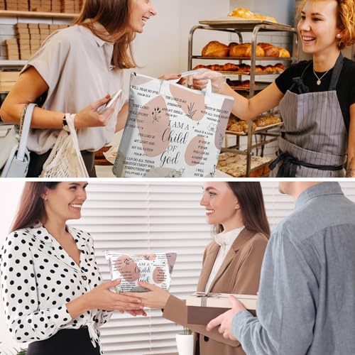 Abbylike 2 Pcs Christian Canvas Tote Set