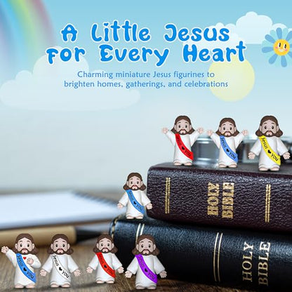 200 Pcs Little Jesus Figures, Mini Jesus Figurines Tiny Statues - color: Multicolor(200pcs), size: 1.4Inch(200pcs)