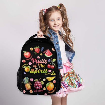 Kids Backpack for Girls, Christian School Backpacks for Kindergarten Primary Elementary Middle - color: Pink