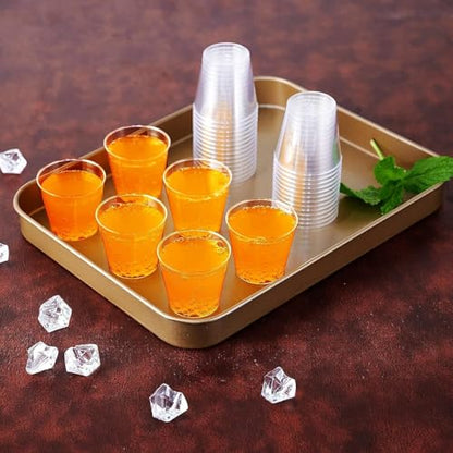 JOLLY PARTY 1 OZ 1000Pack Plastic Shot Glasses Disposable Cups Tasting Cups
