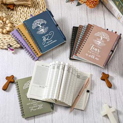 Kosiz Christian Gifts Bulk Prayer Journals with Pens,80 Pcs,Retro Color - color: Retro Color