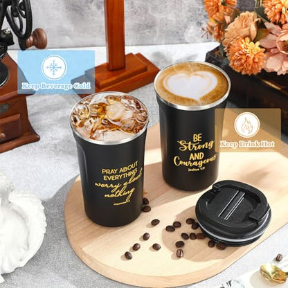 Meanplan 10 10 Set Christian Bible Verse Cup, Bible Theme, Black - color: Black, size: Bible Theme