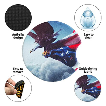 Moly Magnolia 2 Pack 2.75 Inch Car Cup Holder Coasters, Style G - color: Style G