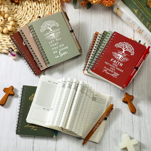 Kosiz Christian Gifts Bulk Prayer Journals with Pens,80 Pcs,Vivid Color - color: Neutral Color