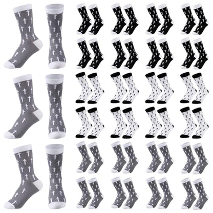 Chicingyou Christmas Christian Gifts for Men Jesus Cross Socks Bulk