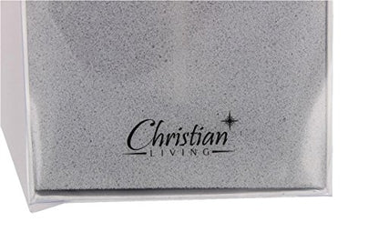 Christian Living Silver Toned Girl Wall Cross Infant Blessing Baby Plaque Wall Decor Hanging Gift