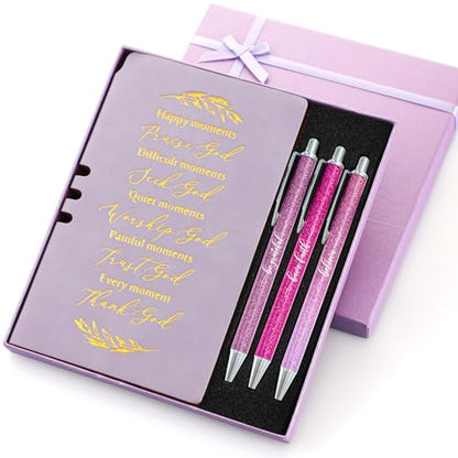 Spakon 5 Pcs Christian Gifts for Women Church Gifts - color: Purple, style: Happy Moment