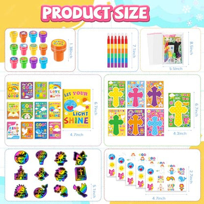 BenLouis Christian Party Favors Prizes Bulk for Kids（12set Verses） - style: Bible Verses
