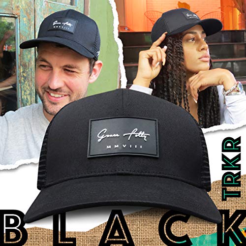 Grace Folly Trucker Hat for Men or Women- Many Cool Designs - color: Signature Black