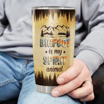 Dorris Personalized Bigfoot Tumbler Custom Name Stainless Steel Insulated Cups with Lid 20oz 30oz Travel Coffee Mug Gift for Birthday Men Women - color: Bigfoot