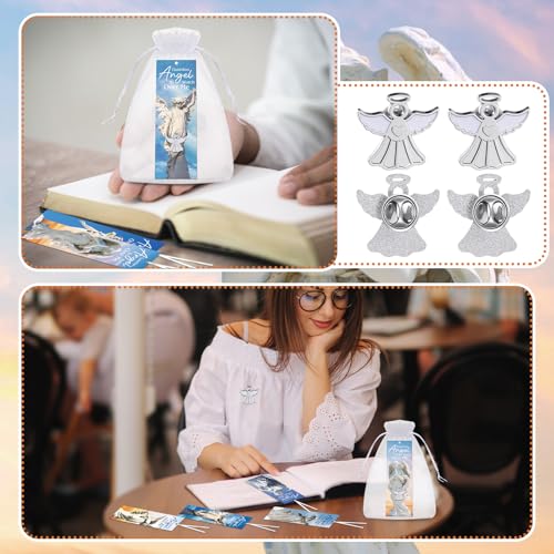 Supervitae 12 Set Guardian Religion Angel Pin Bookmark Psalm 91:11 Gift - style: Guardian Angel