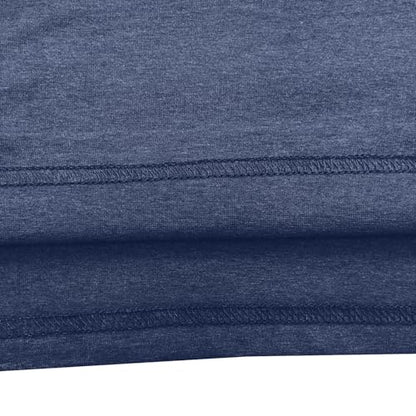BLACKOO Women Graphic T-Shirts Cute Tees Summer Causal Tops - color: Heather Navy, size: Large