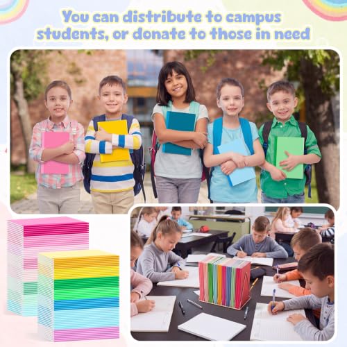 Handepo 100 Pack A5 Composition Notebooks Bulk 5"x8" Notebooks Fantastic - color: Fantastic, size: A5